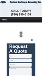 Mobile Screenshot of custommarking.com
