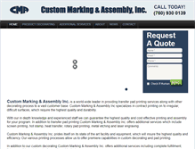 Tablet Screenshot of custommarking.com